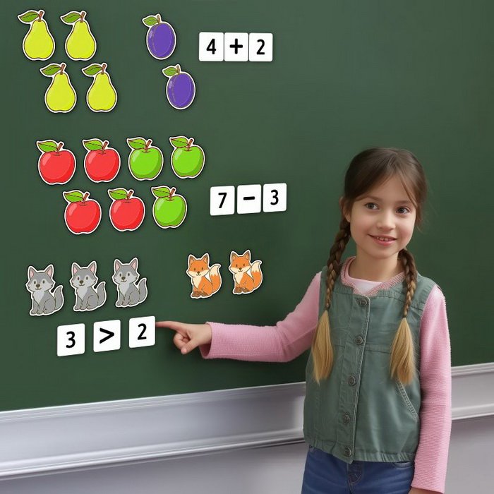 Magnetické obrázky na aritmetiku, 120 obrázkov