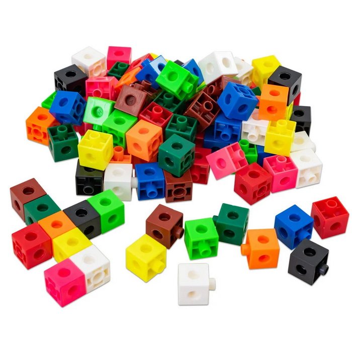 Školská plastová 3D stavebnica Multikocky 2 cm, 100 ks