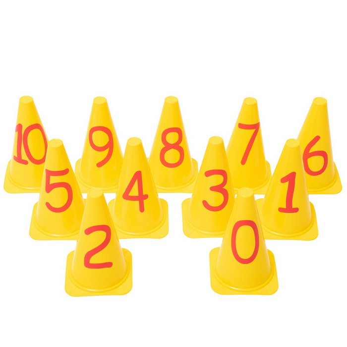 Betzold Kužele s číslami 0-10, 22 cm