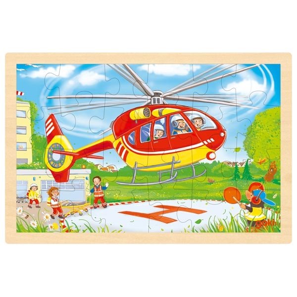 Goki Obojstranné puzzle Záchranári, 48 dielikov