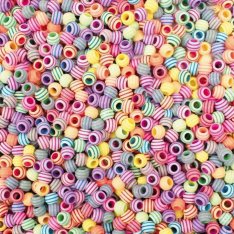 Playbox Korálky v tube - prúžkované, 180 ks