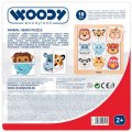 Woody Puzzle Zvieracie hlavičky Exotika, 18 dielikov