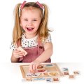 Woody Puzzle Zvieracie hlavičky Exotika, 18 dielikov