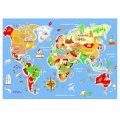 Eduplay Koberec Mapa sveta, 140 x 200 cm