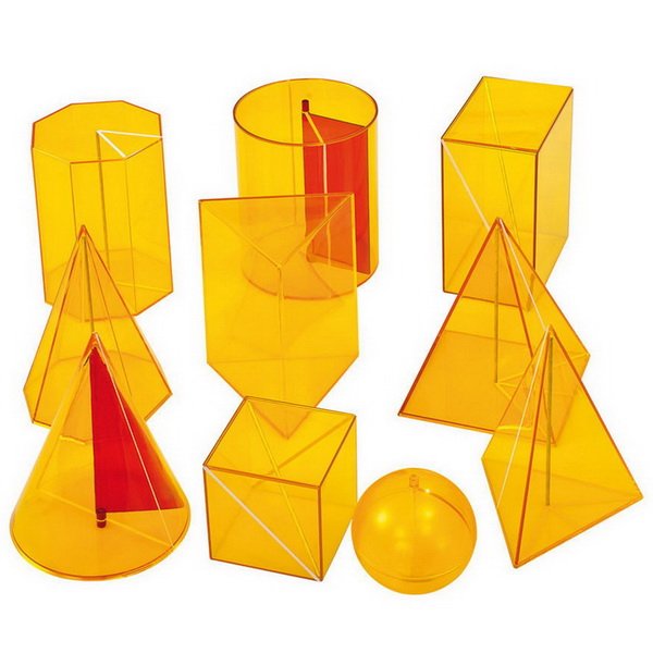 Betzold Geometrické telesá z plexiskla, 10 ks
