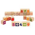 Eduplay Drevené pečiatky Matematika, 24 ks