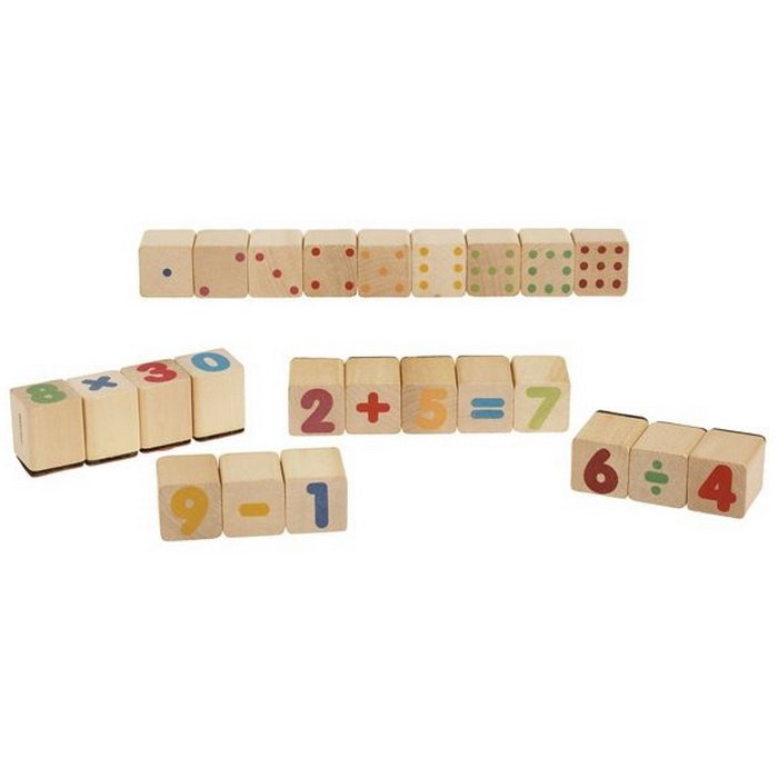 Eduplay Drevené pečiatky Matematika, 24 ks