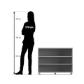 Betzold Mobilný regál Flexeo® s policami, 73 cm