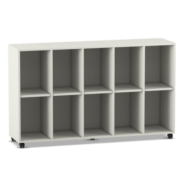 Betzold Mobilný regál Flexeo® s 10 priečinkami, 98 cm