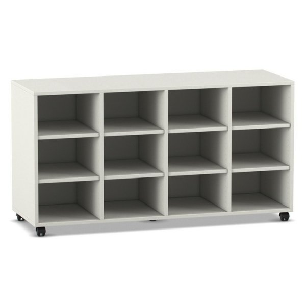 Betzold Mobilný regál Flexeo® s 12 priečinkami, 77 cm