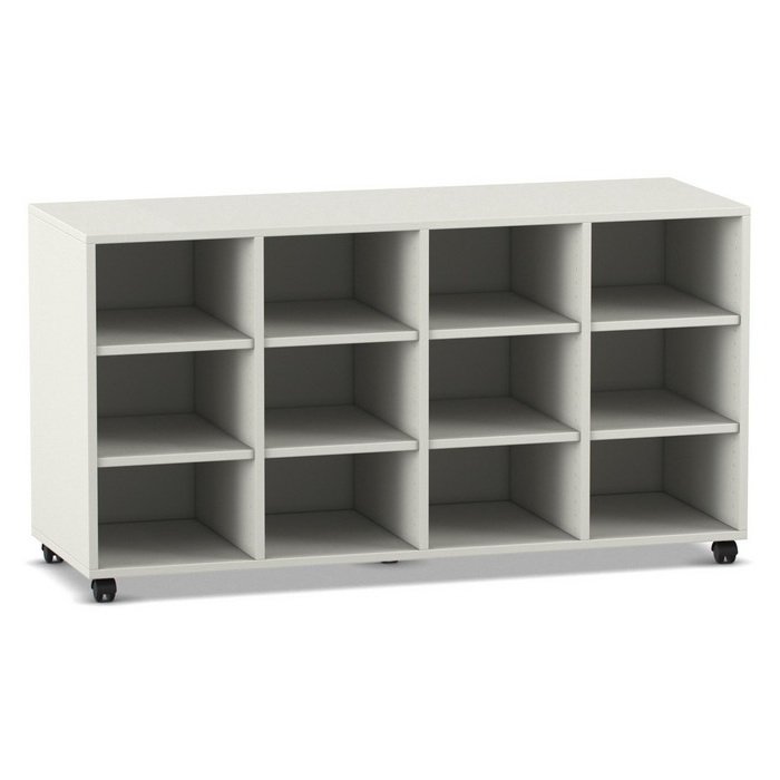 Betzold Mobilný regál Flexeo® s 12 priečinkami, 77 cm