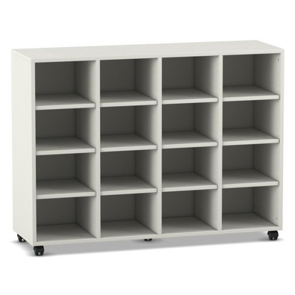 Betzold Mobilný regál Flexeo® so 16 priečinkami, 98 cm