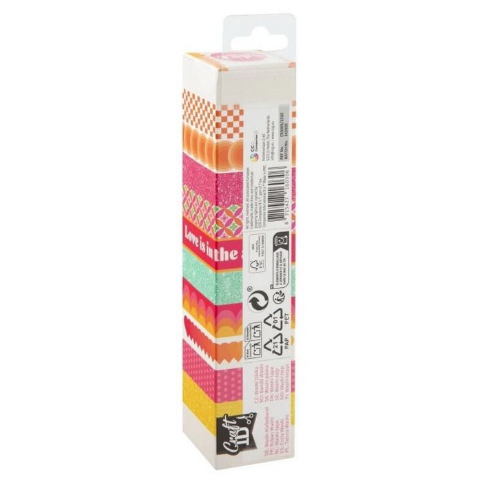 Grafix Washi pásky mix oranžové, 10 ks