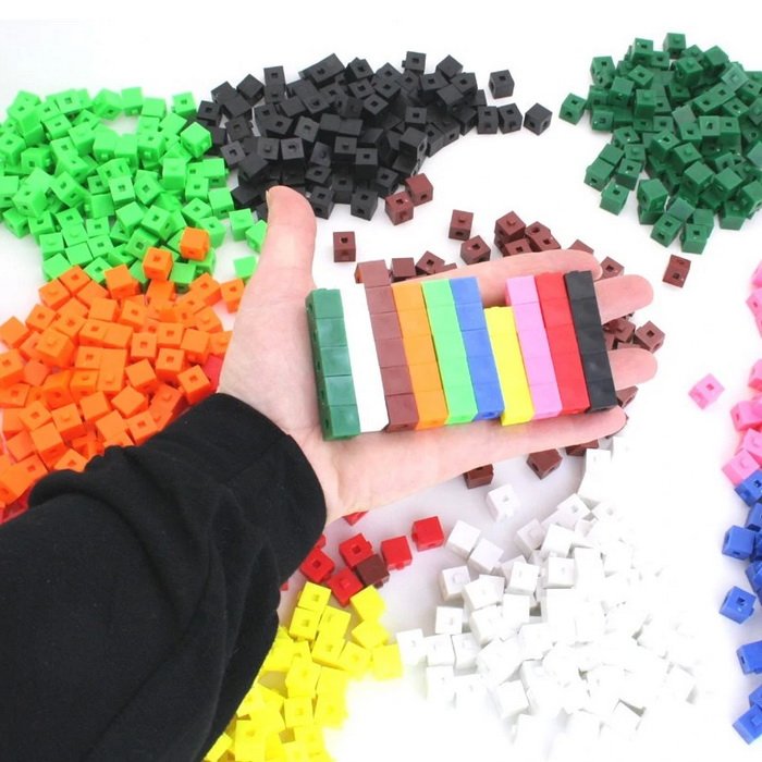 Školská matematická sada Multikocky 1 cm, 1000 ks