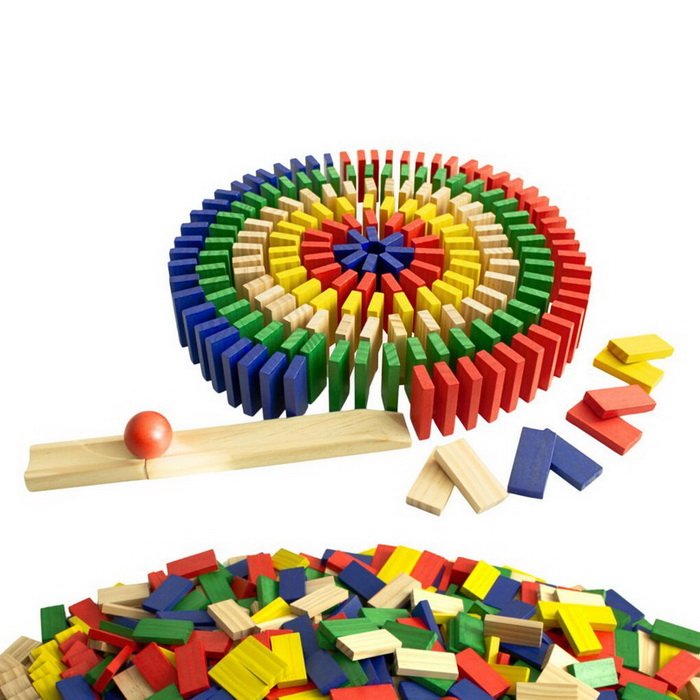 2 Kids Toys Drevená dominová dráha, 800 ks