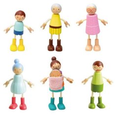 2 Kids Toys Figúrky rodiny do hracieho domčeka, 7 ks