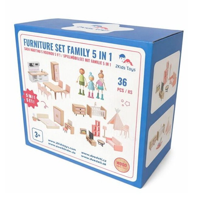 2 Kids Toys Vybavenie do hracieho domčeka, 36 ks