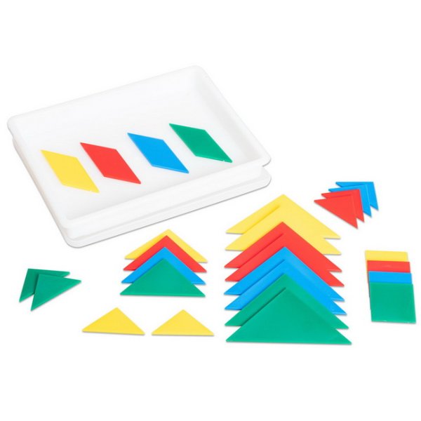 Betzold Plastový tangram, 4 sety