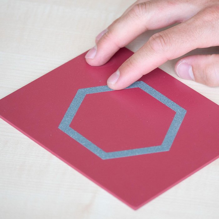 Betzold Taktilné tabuľky Geometria, 13 ks