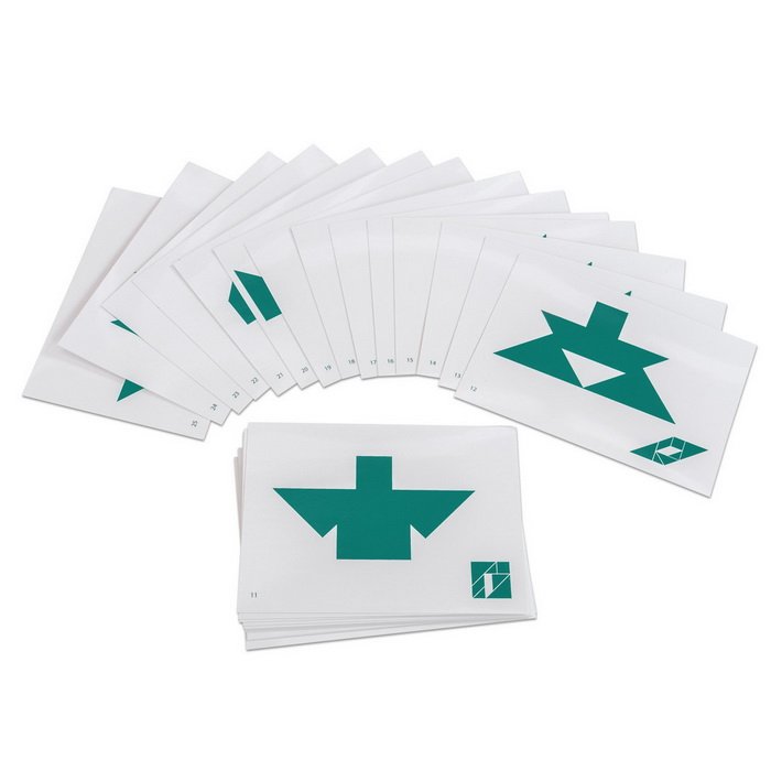 Betzold Vzorové karty pre tangram, 48 predlôh