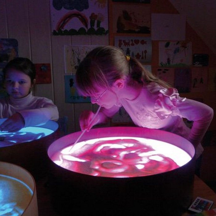 Eduplay Drevený podsvietený LED panel, Ø 47 cm