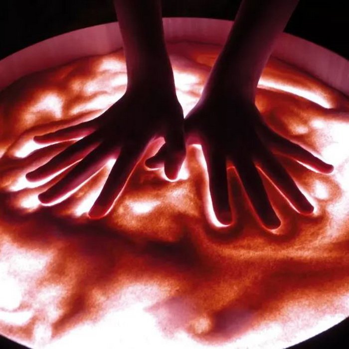 Eduplay Drevený podsvietený LED panel, Ø 47 cm