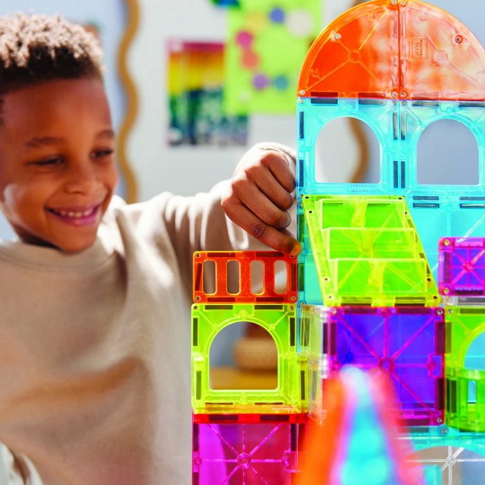 MagnaTiles Školská magnetická stavebnica City Center, 110 dielov