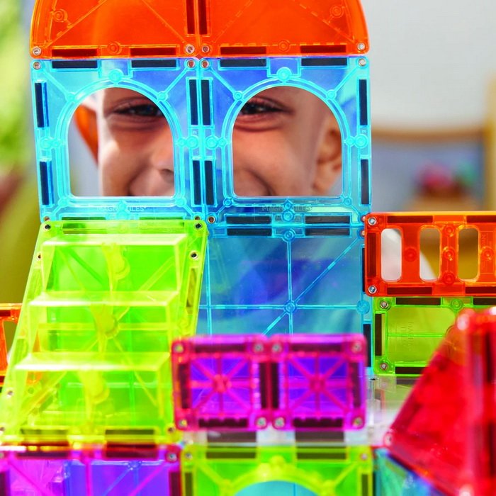 MagnaTiles Školská magnetická stavebnica City Center, 110 dielov