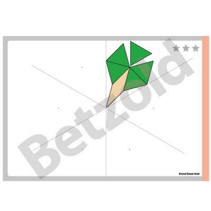 Betzold Pracovné karty Geometrické tvary A5, 32 ks