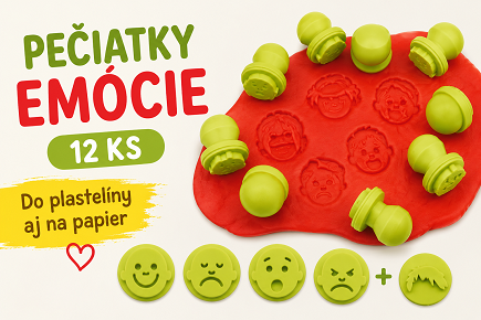 Eduplay Sada pečiatok Emócie, 12 ks