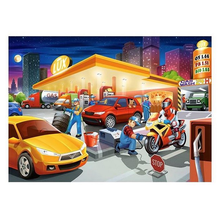 Castorland Puzzle Čerpacia stanica, 60 dielikov