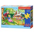 Castorland Puzzle Perníková chalúpka, 60 dielikov