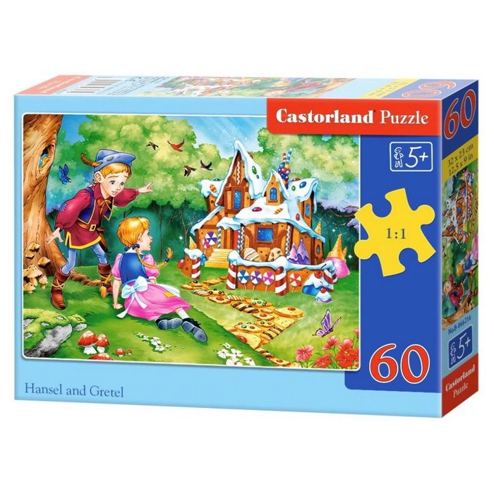 Castorland Puzzle Perníková chalúpka, 60 dielikov