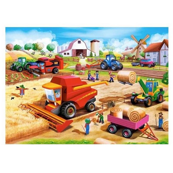 Castorland Puzzle Práce na farme, 60 dielikov