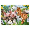 Castorland Puzzle Priatelia na farme, 60 dielikov