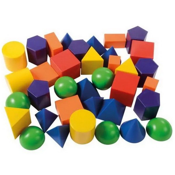 Eduplay Geometrické 3D tvary v boxe, 36 ks