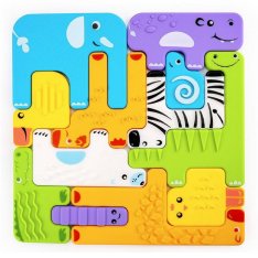Eduplay Senzorické puzzle Zvieratká, 12 ks