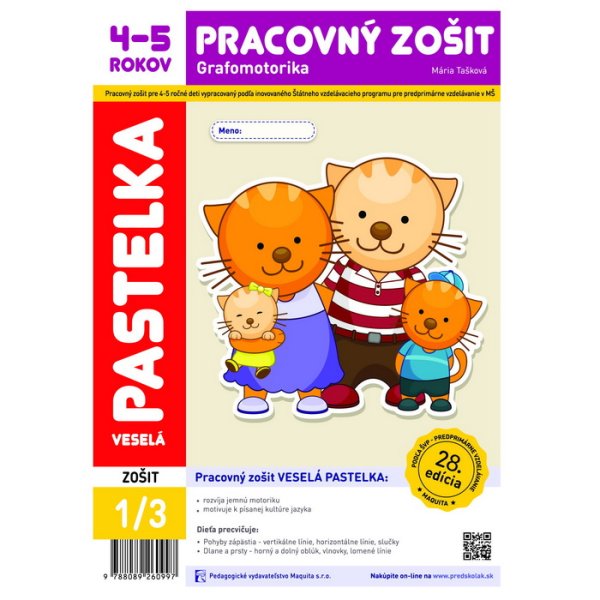 Veselá pastelka pracovný zošit 4-5 (2026, 28. edícia)