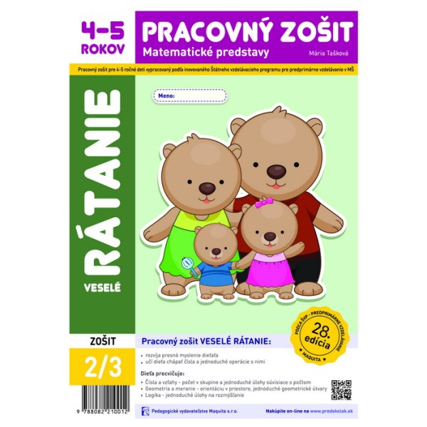 Veselé rátanie pracovný zošit 4-5 (2026, 28. edícia)