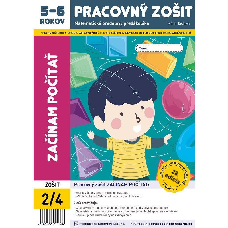 Začínam počítať - pracovný zošit 5-6 ročných (2026, 28. edícia)