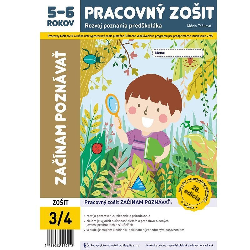 Začínam poznávať - pracovný zošit 5-6 ročných (2026, 28. edícia)