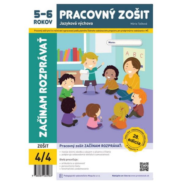 Začínam rozprávať - pracovný zošit 5-6 ročných (2024, 28. edícia)
