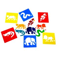 Eduplay Plastové šablóny Džungľa, 6 ks