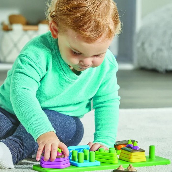 Learning Resources Stohovateľné tvary Záhradka, 21 ks
