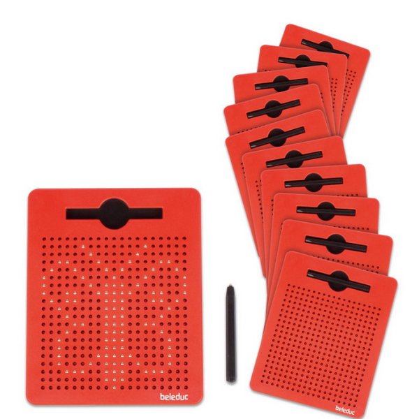 Magnetické tabuľky na kreslenie, sada 12 ks