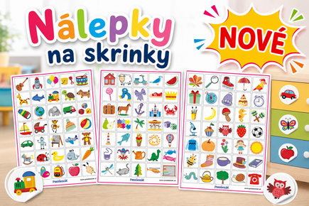 Nové nálepky na skrinky