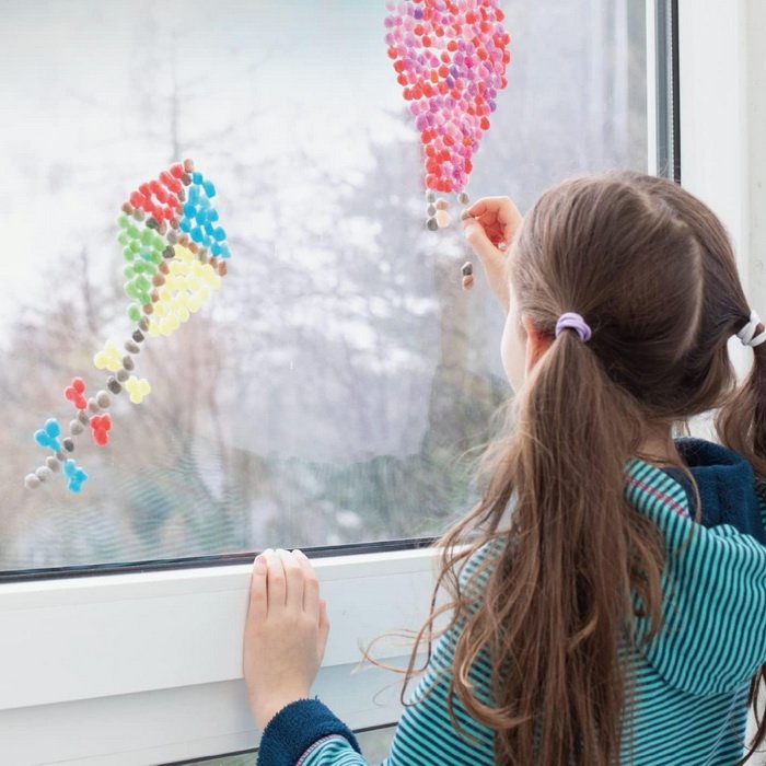 Playmais Mozaikové okno Jeseň a zima, 2300 ks