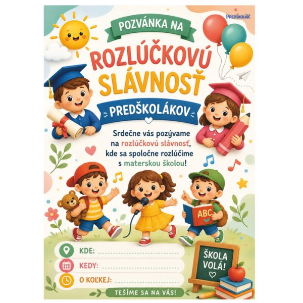 Pozvánka na rozlúčkovú slávnosť, A5