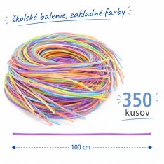 Školská sada bužírok 100 cm, 350 ks