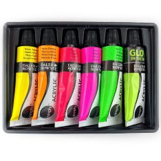 Daler-Rowney Akrylové farby Neon & Glow Simply 12 ml, 6 ks